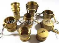 Brass camlock coupling