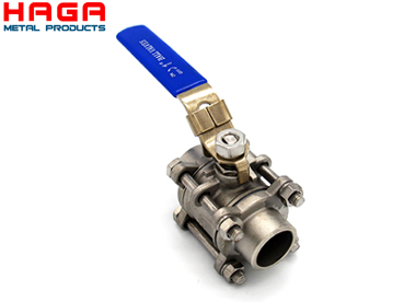 3PC ball valve welded end