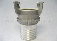 Hose end with collar