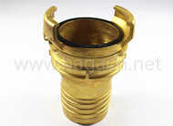 Helico hose end with collar