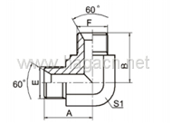 90 Elbow BSP Male 60 Seat