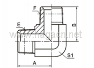 90 Elbow BSPT Male