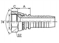 GB Metric Female 74 Cone Seat
