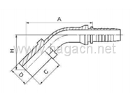 45 Metric Standpipe Straight