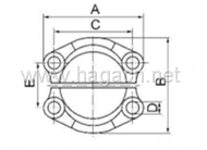 SAE Split Flange Clamp 3000PSI