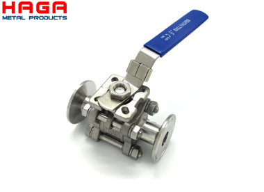3PC ball valve clamp end