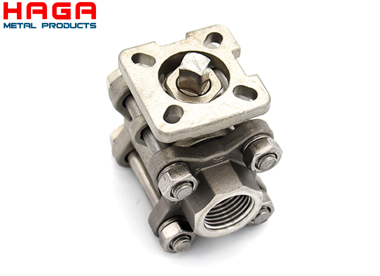 3PC high plateform ball valve