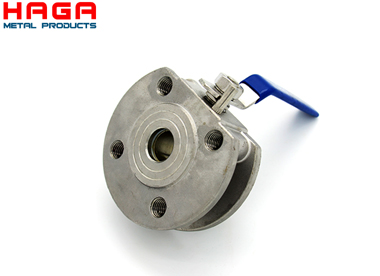 Wafer flange ball valve